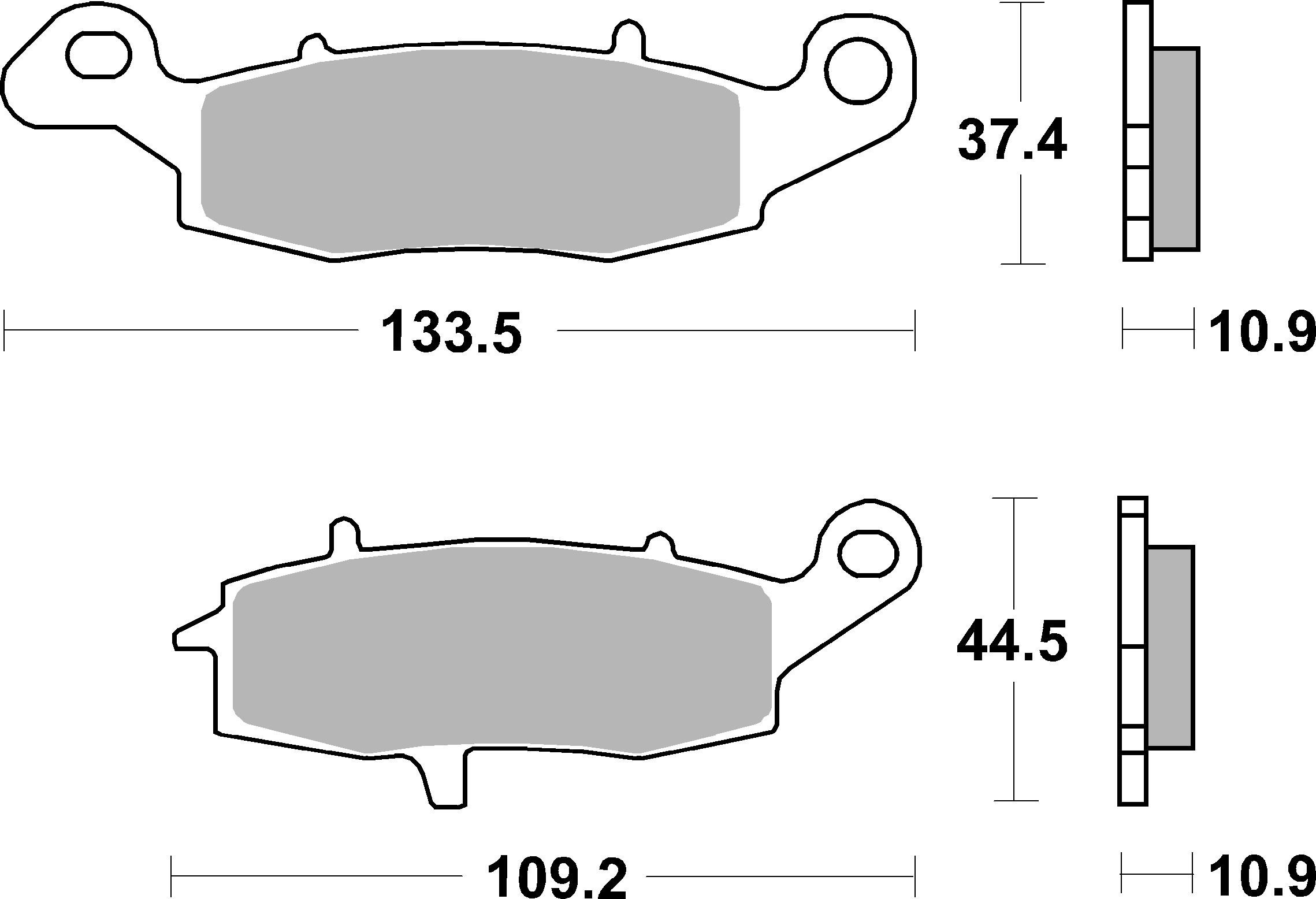 BREMBO 07KA15SP PRIME - Sinter - SP Bremsbelagsatz, Scheibenbremse