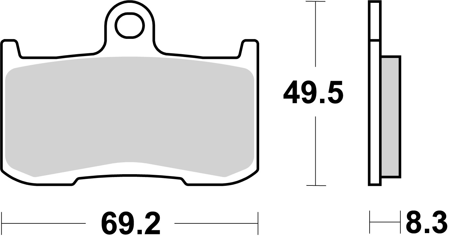 BREMBO 07KA23SR XTRA - Sinter - SR Bremsbelagsatz, Scheibenbremse