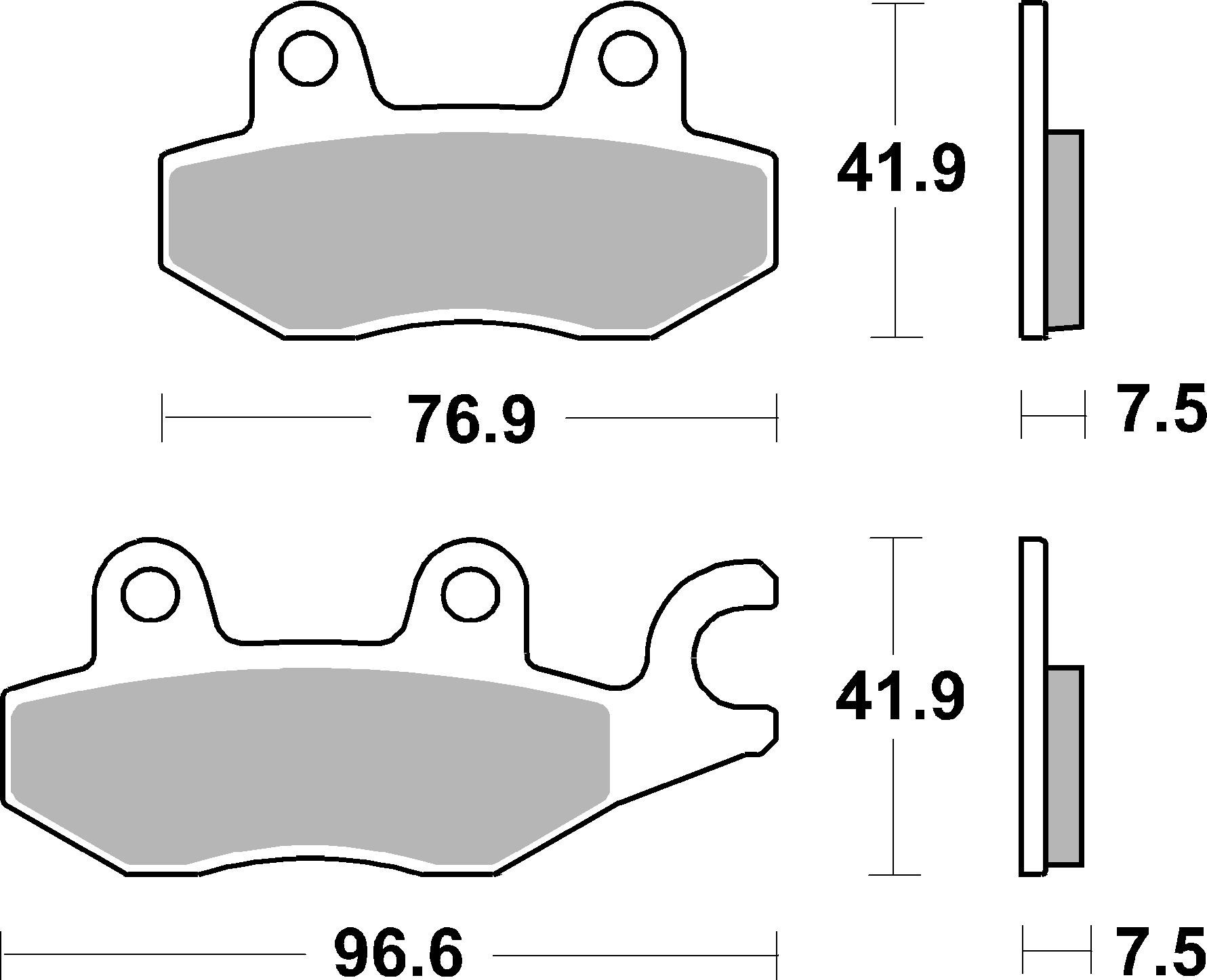 BREMBO 07KA31SA PRIME - Sinter - SA Bremsbelagsatz, Scheibenbremse