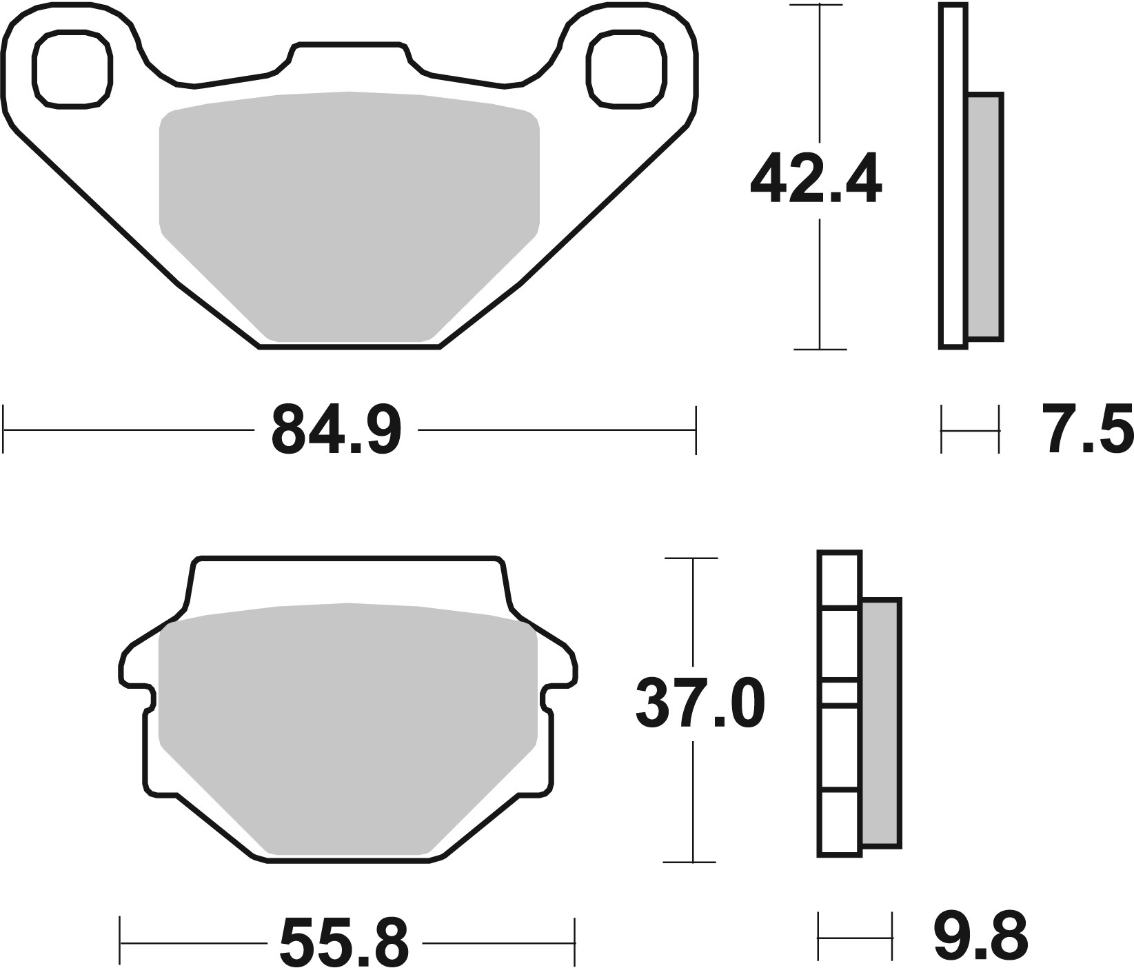 BREMBO 07KS04SD PRIME - Sinter - SD Bremsbelagsatz, Scheibenbremse