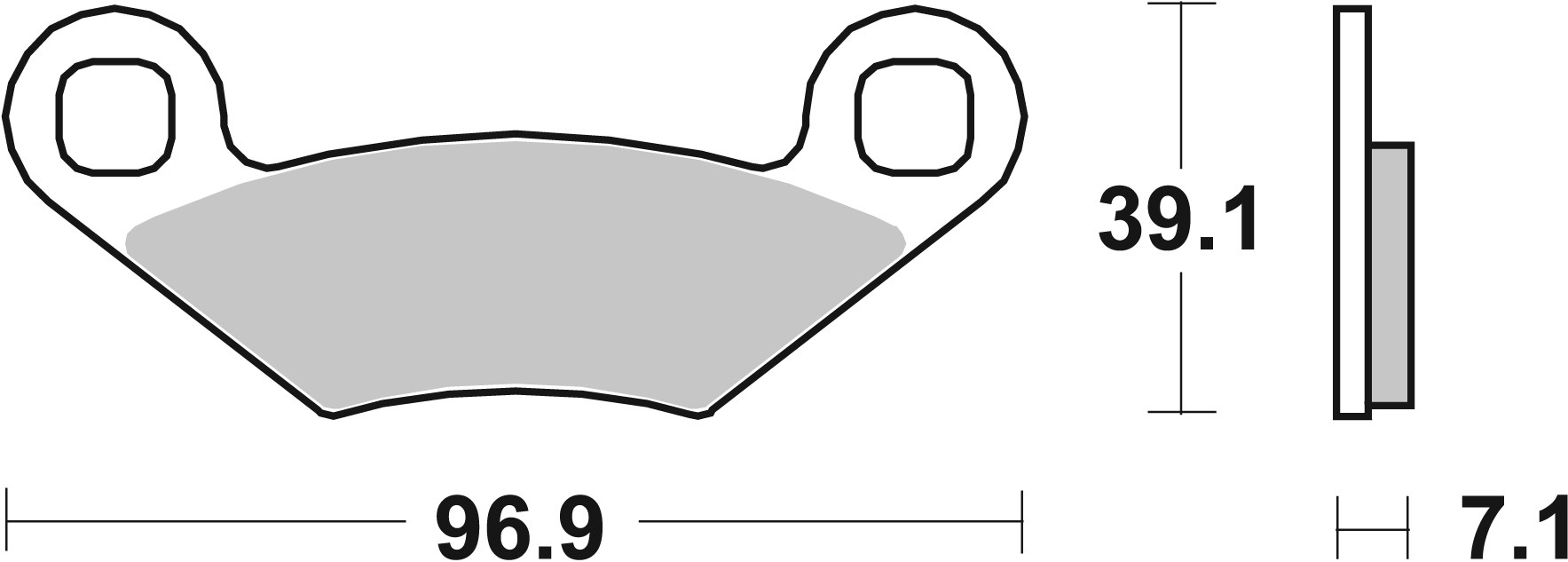 BREMBO 07PO01SD PRIME - Sinter - SD Bremsbelagsatz, Scheibenbremse