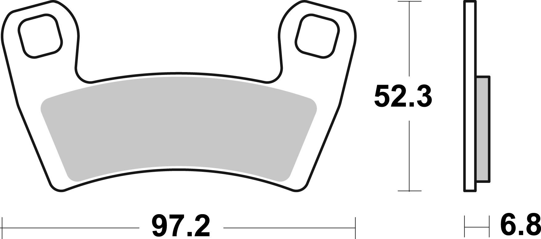 BREMBO 07PO15SD PRIME - Sinter - SD Bremsbelagsatz, Scheibenbremse