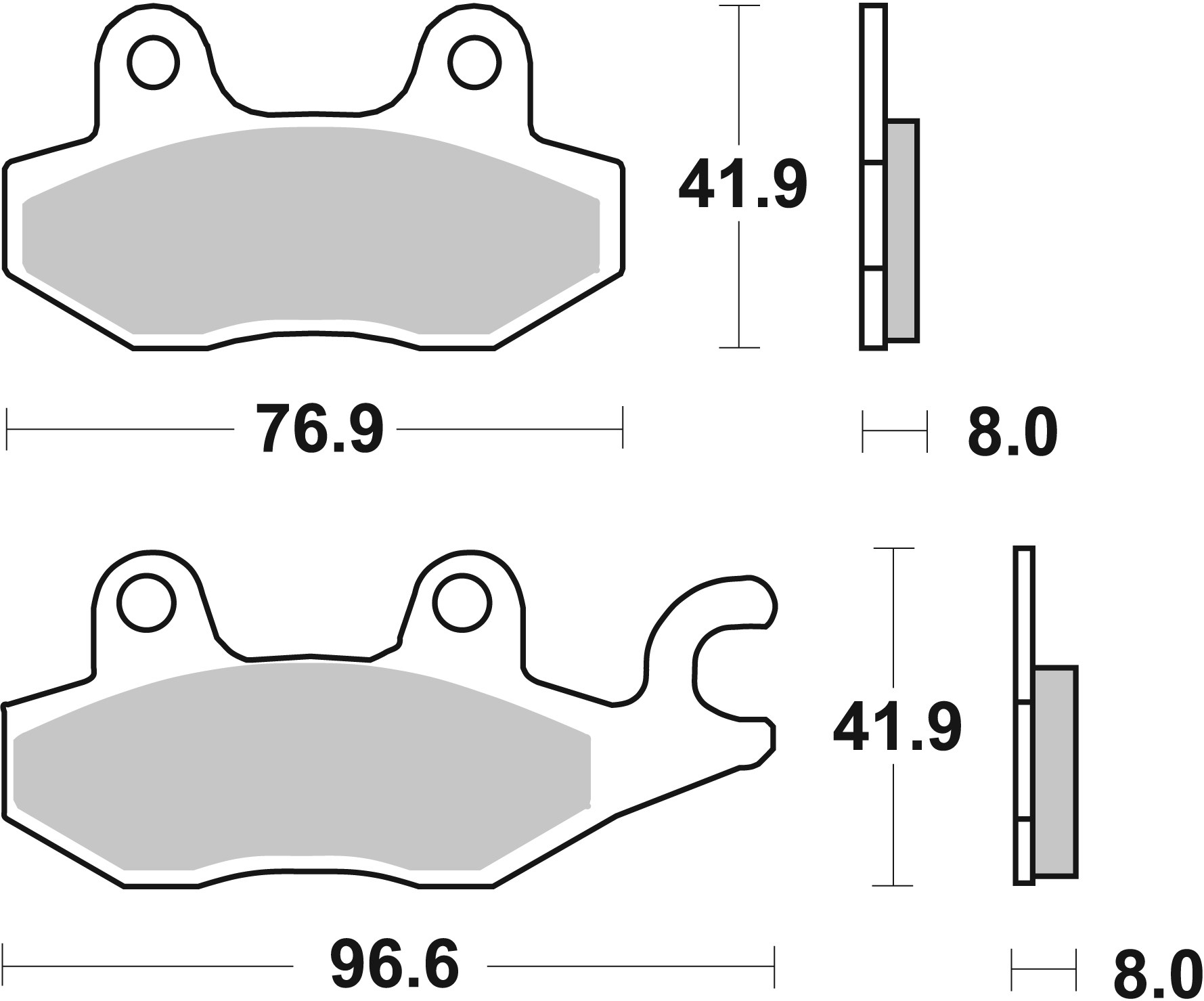 BREMBO 07YA22LA PRIME -  Sinter - LA Bremsbelagsatz, Scheibenbremse