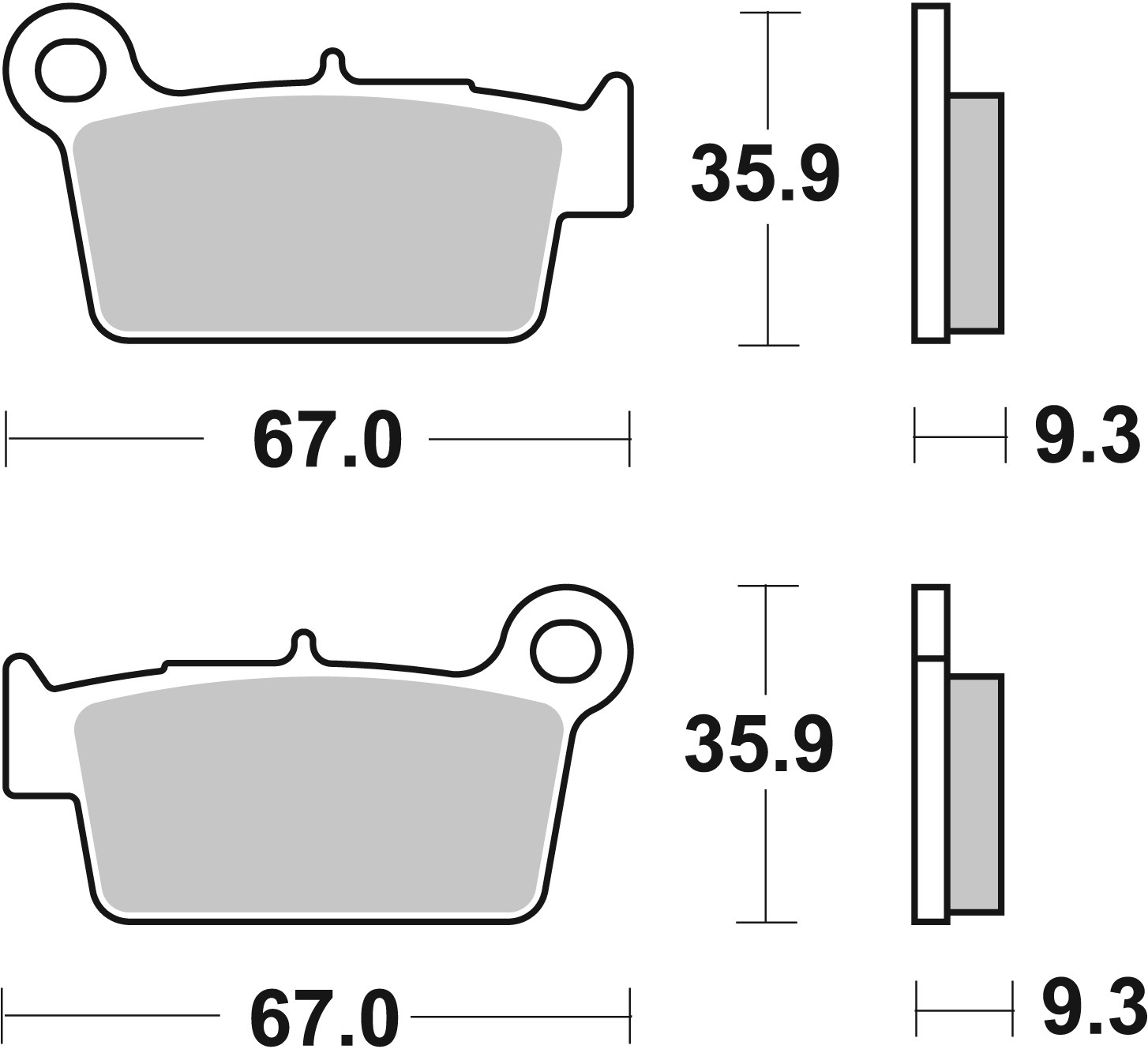 BREMBO 07YA41SX PRIME - Sinter - SX Bremsbelagsatz, Scheibenbremse