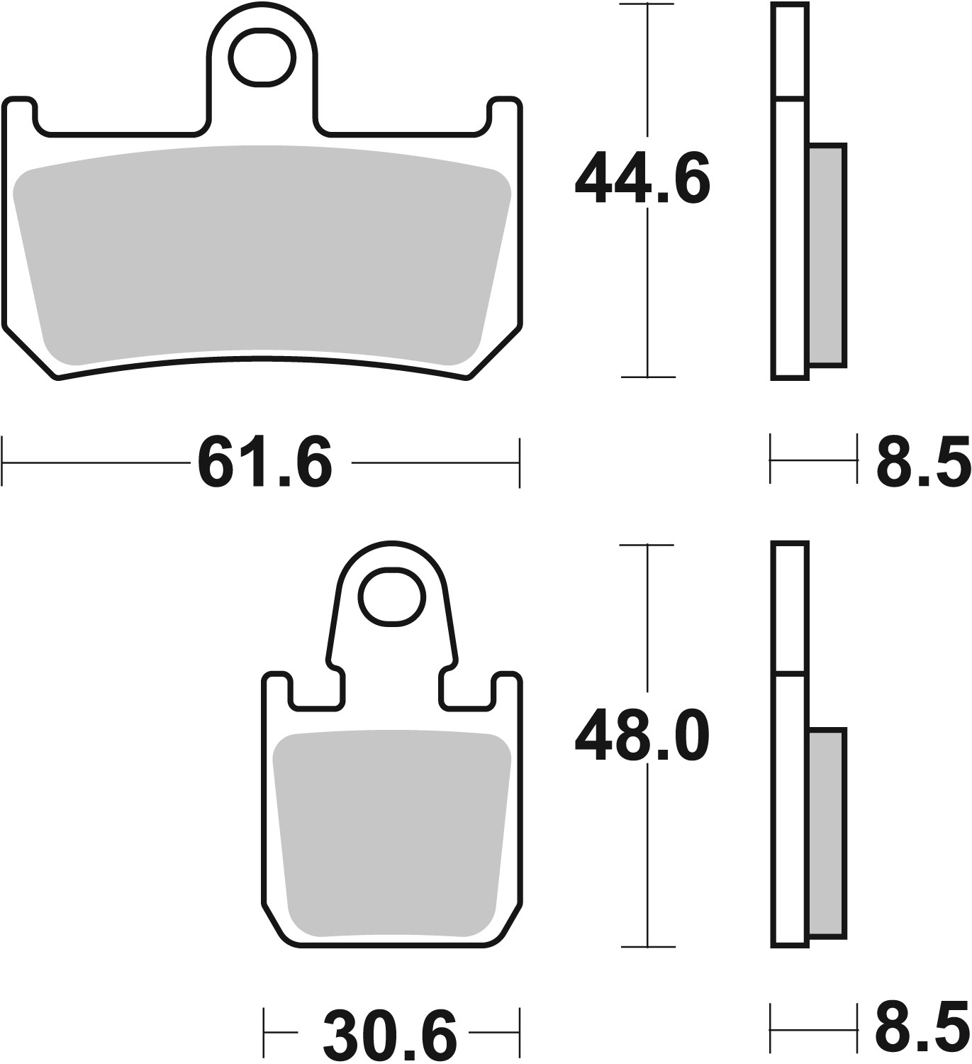 BREMBO 07YA46SR XTRA - Sinter - SR Bremsbelagsatz, Scheibenbremse