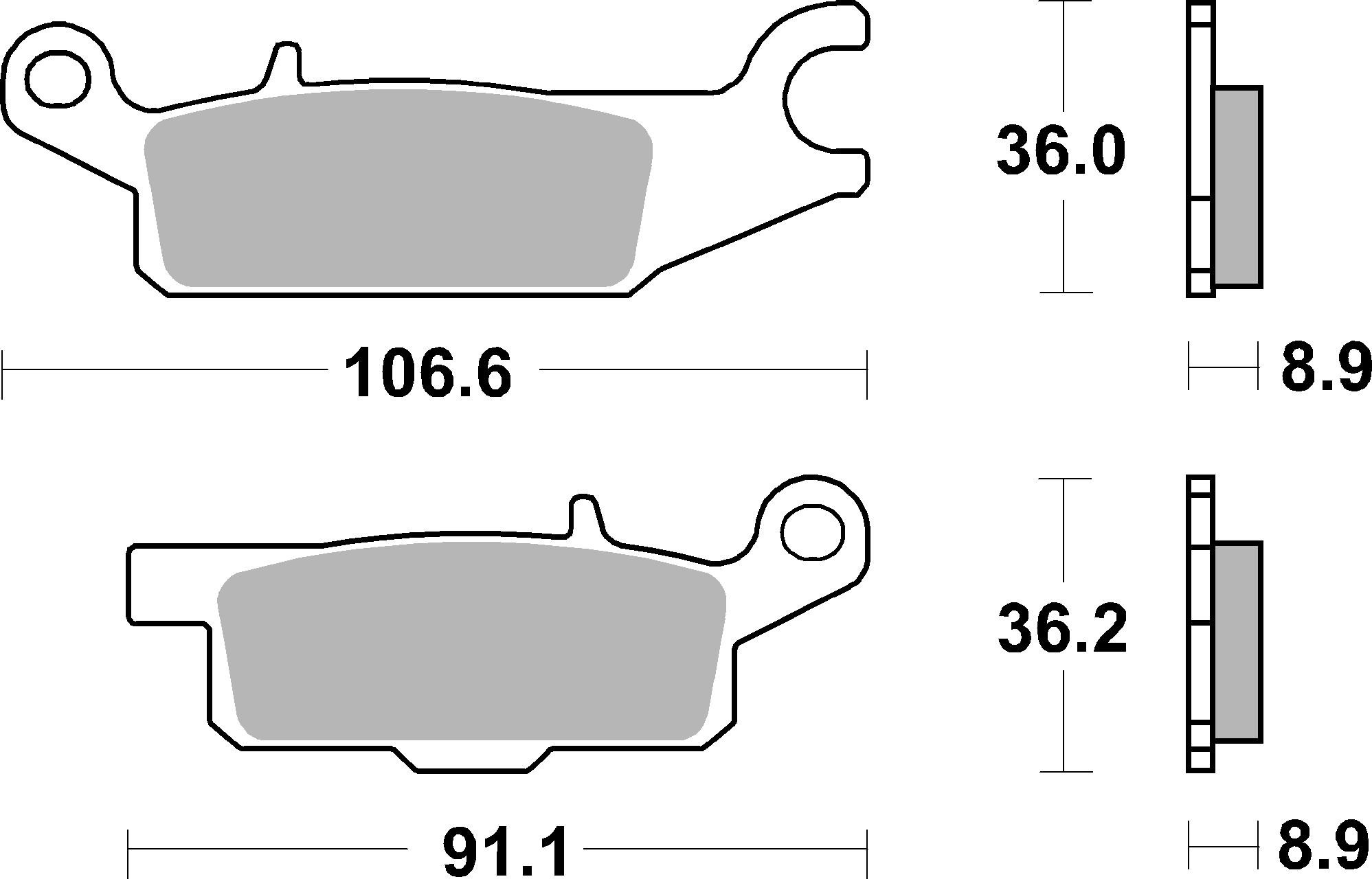 BREMBO 07YA51SD PRIME - Sinter - SD Bremsbelagsatz, Scheibenbremse