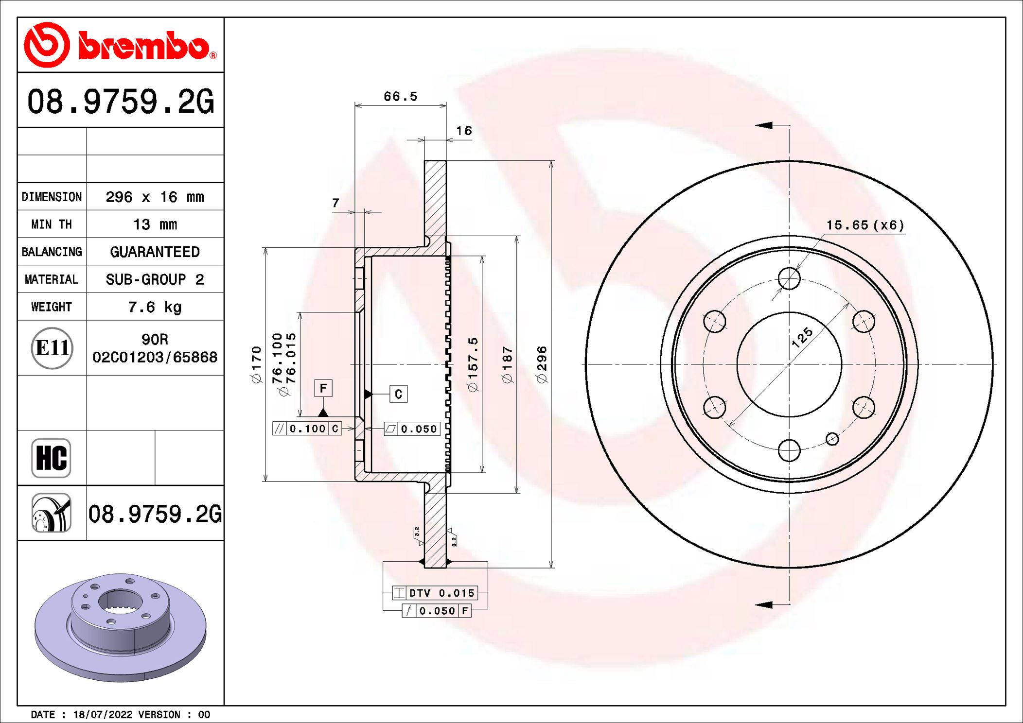BREMBO KT 10 023 BEYOND...