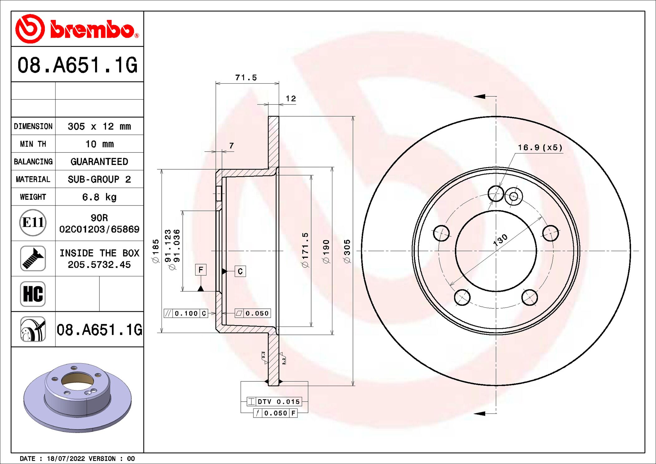 BREMBO KT 10 037 BEYOND...