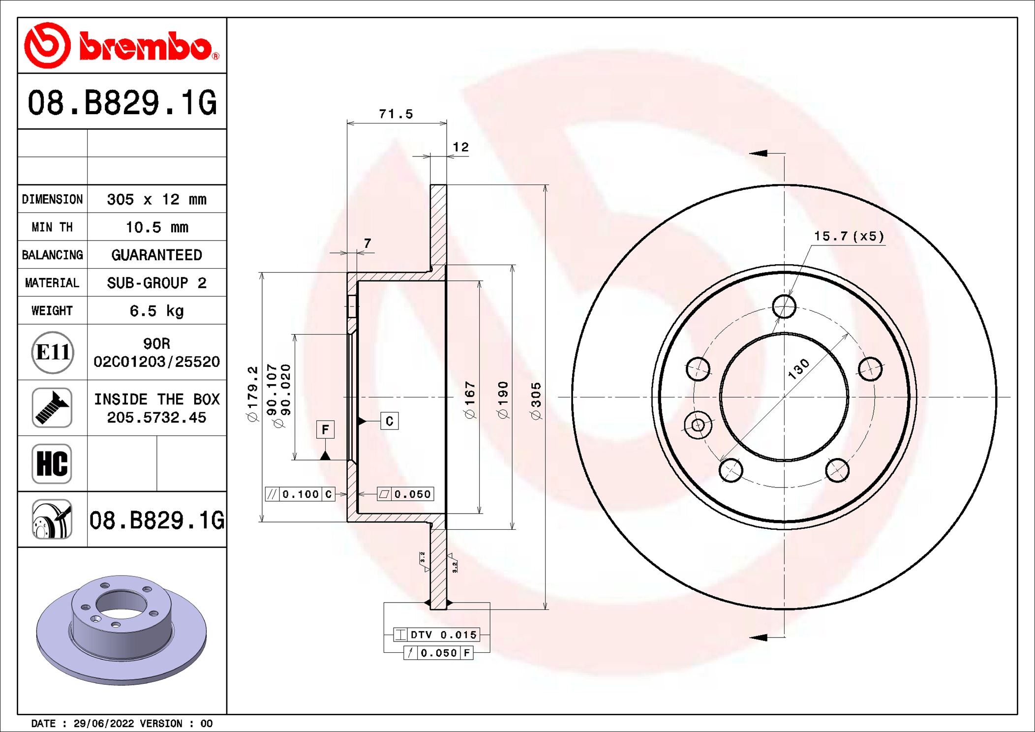 BREMBO KT 10 036 BEYOND...