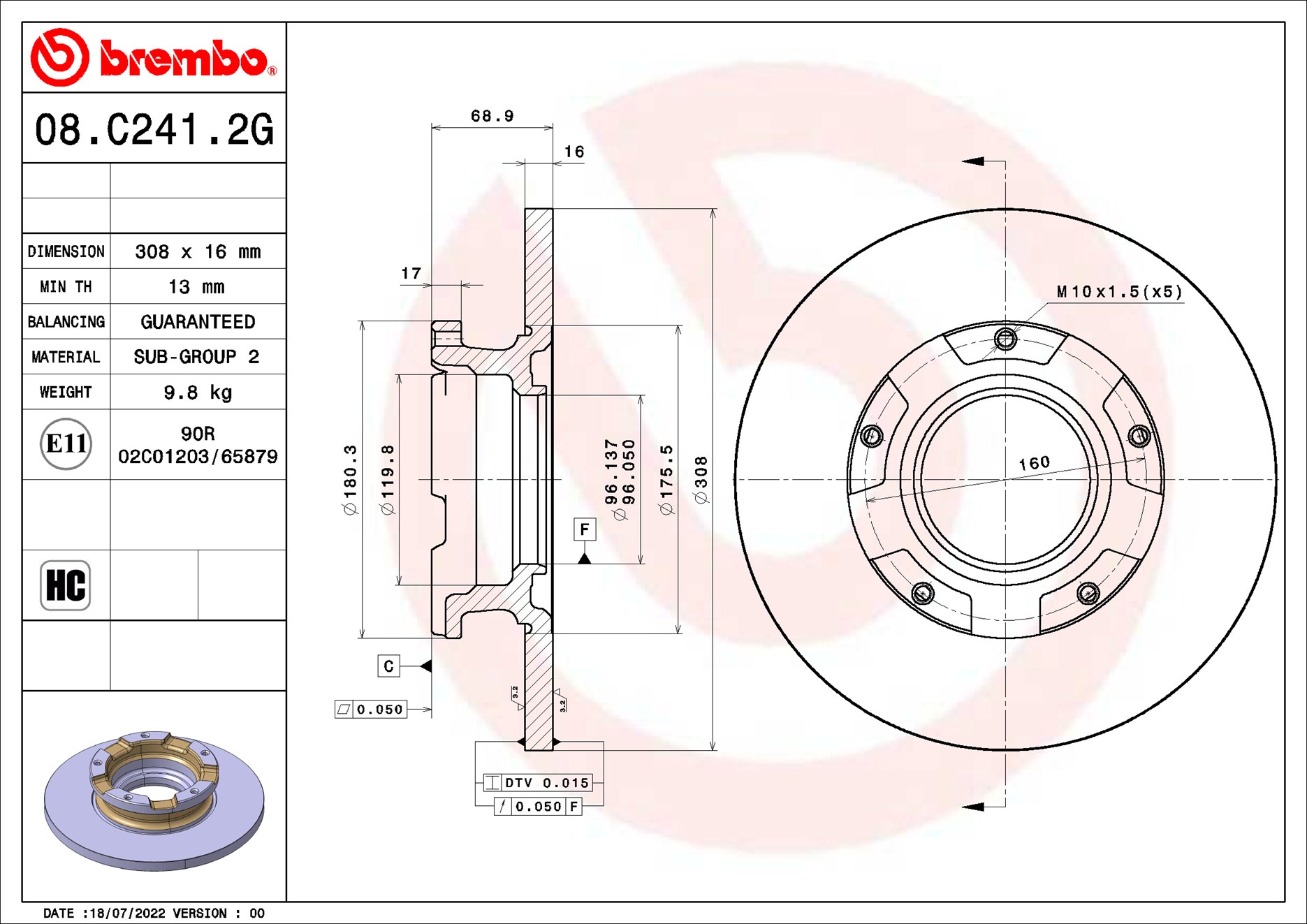 BREMBO KT 10 018 BEYOND...