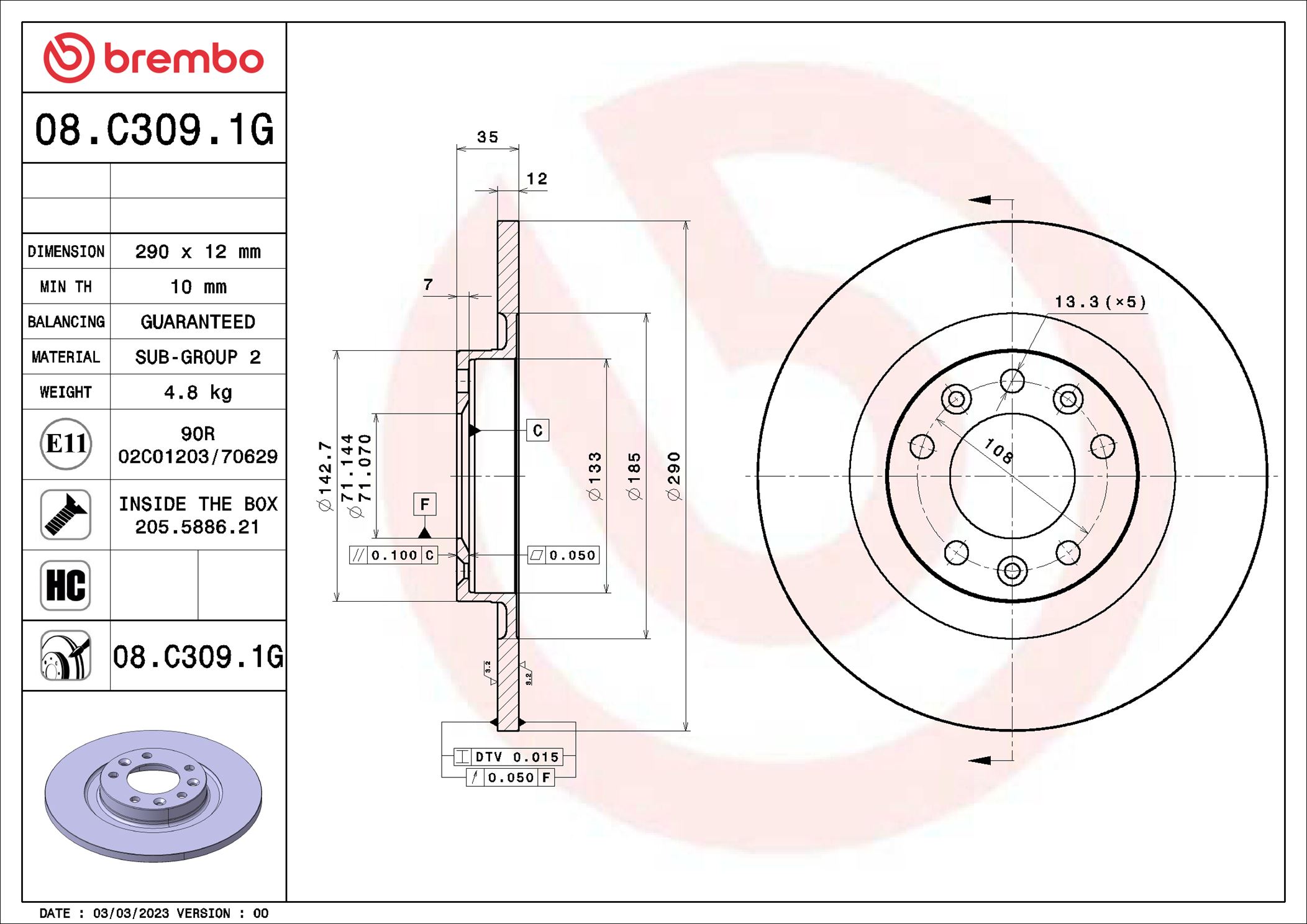 BREMBO KT 10 050 BEYOND...