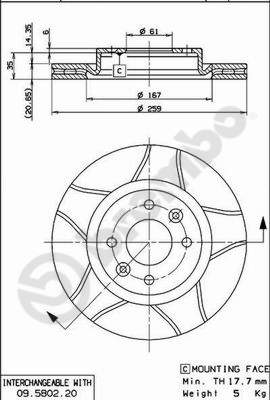 BREMBO 09.5802.76 XTRA LINE...