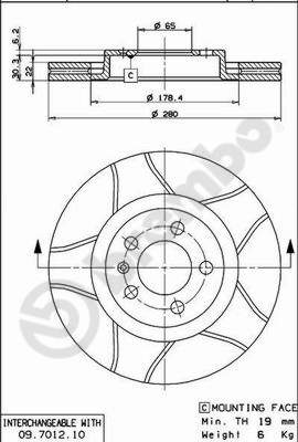 BREMBO 09.7012.75 XTRA LINE...