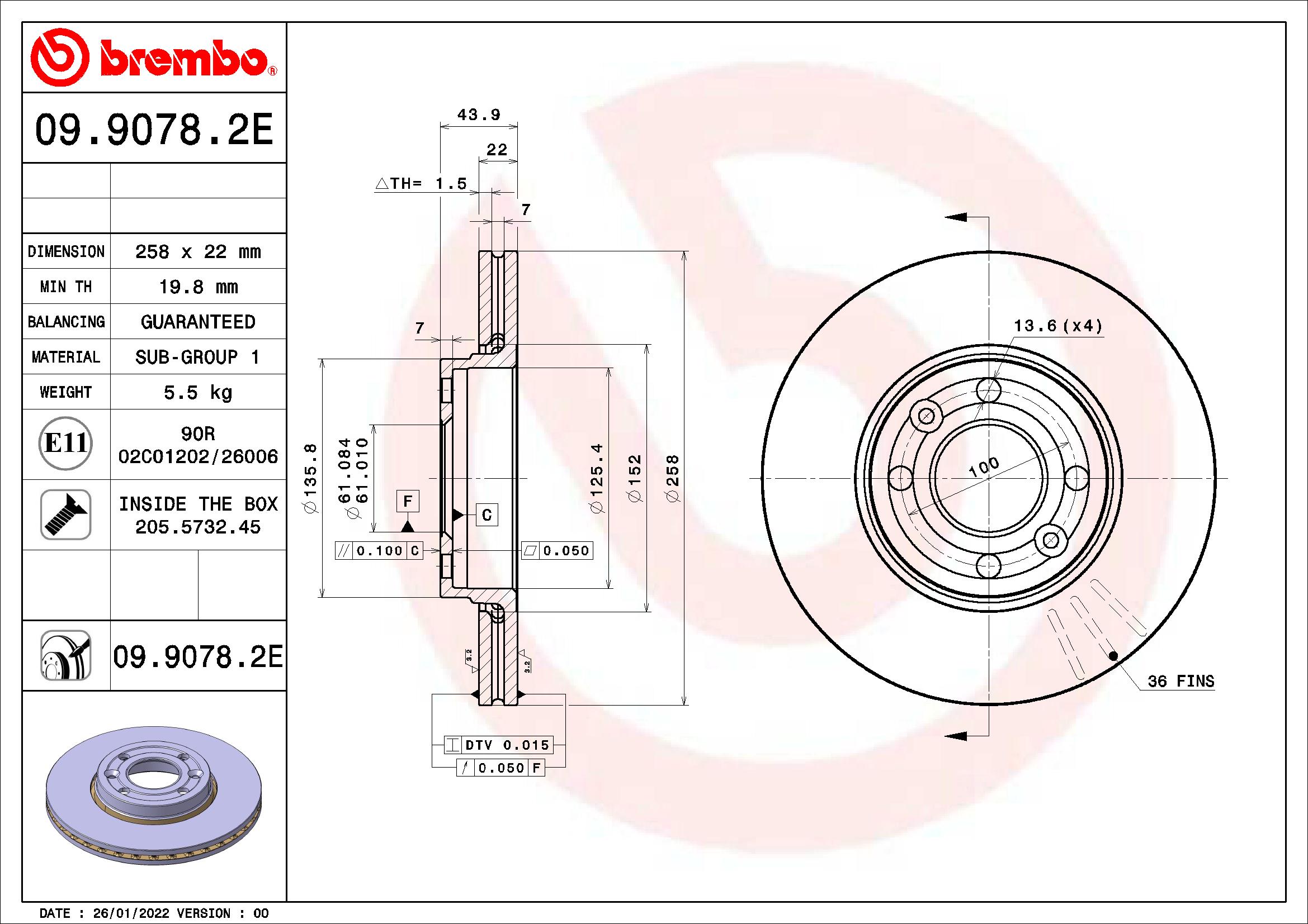 BREMBO KT 08 031 Kit freno,...