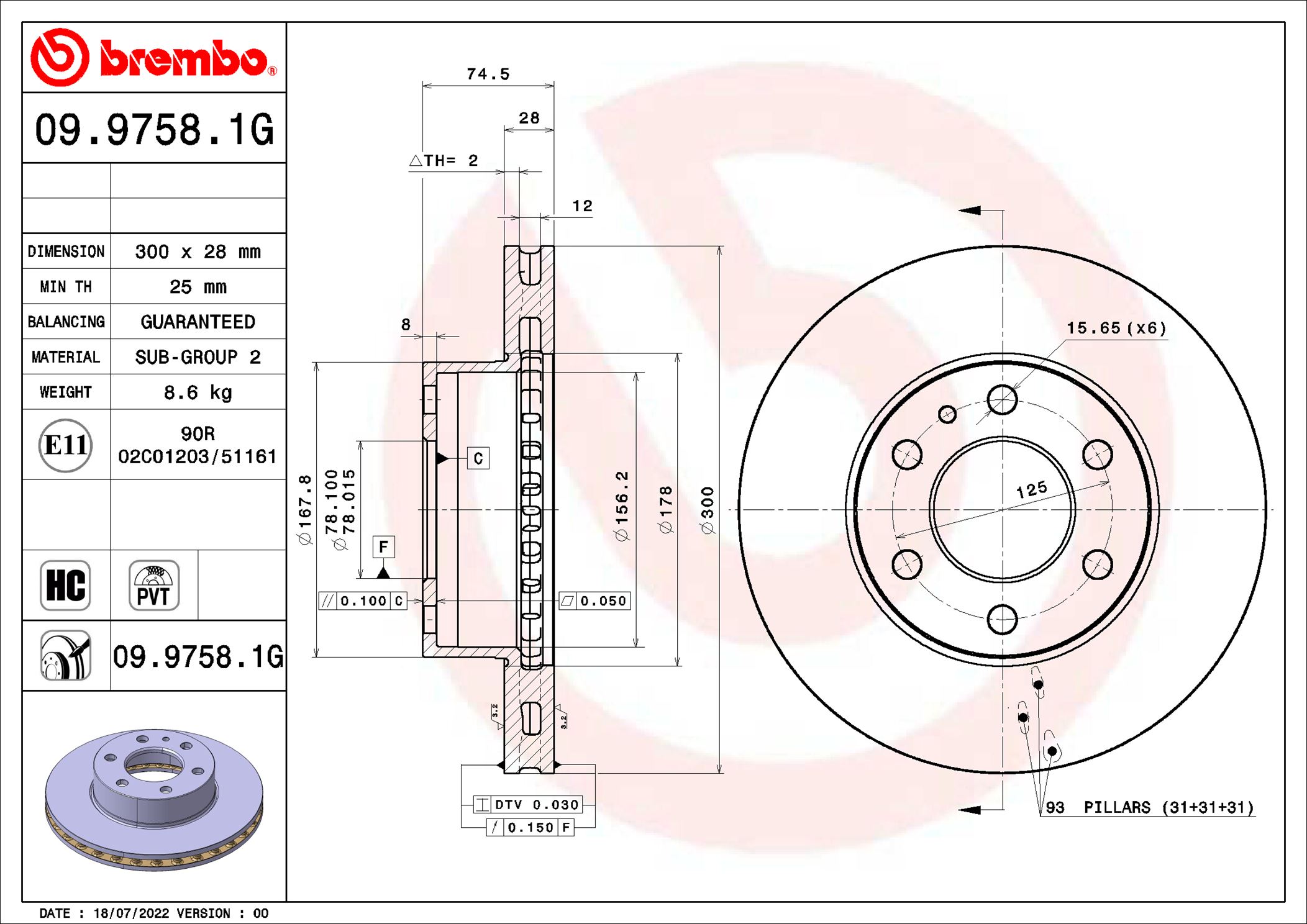 BREMBO KT 10 021 BEYOND...