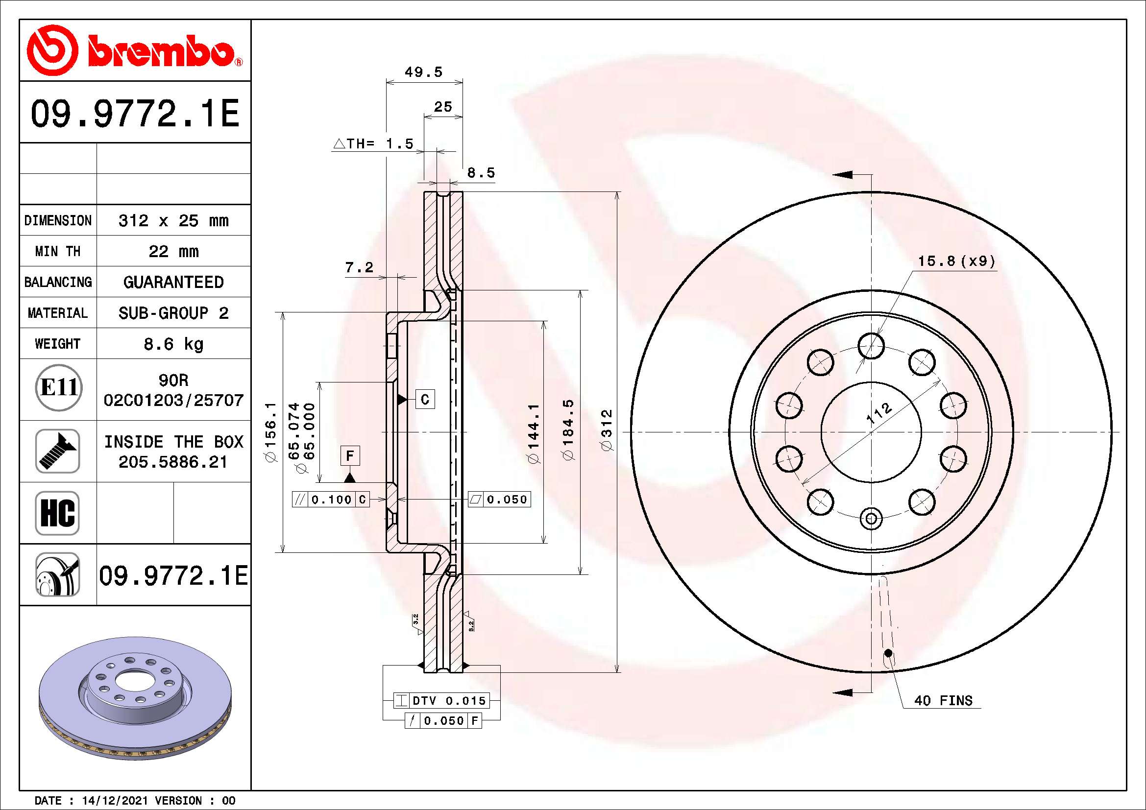 BREMBO KT 08 054 BEYOND...