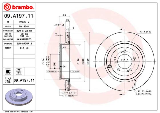 BREMBO 09.A197.11 PRIME...