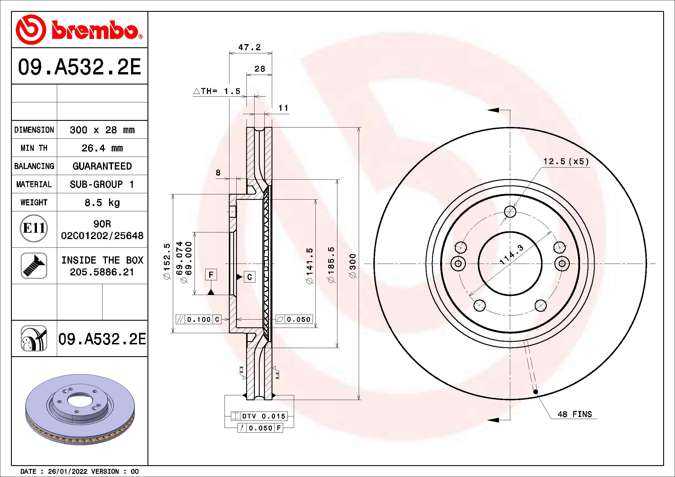 BREMBO KT 08 029 Kit freno,...