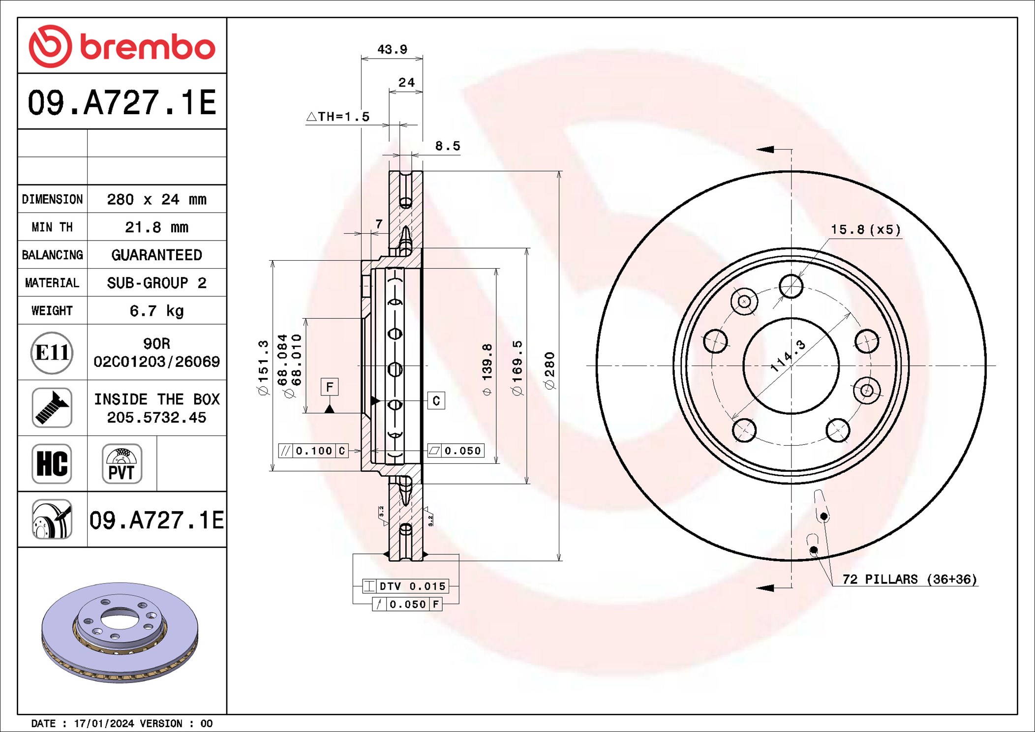 BREMBO KT 08 039 BEYOND...
