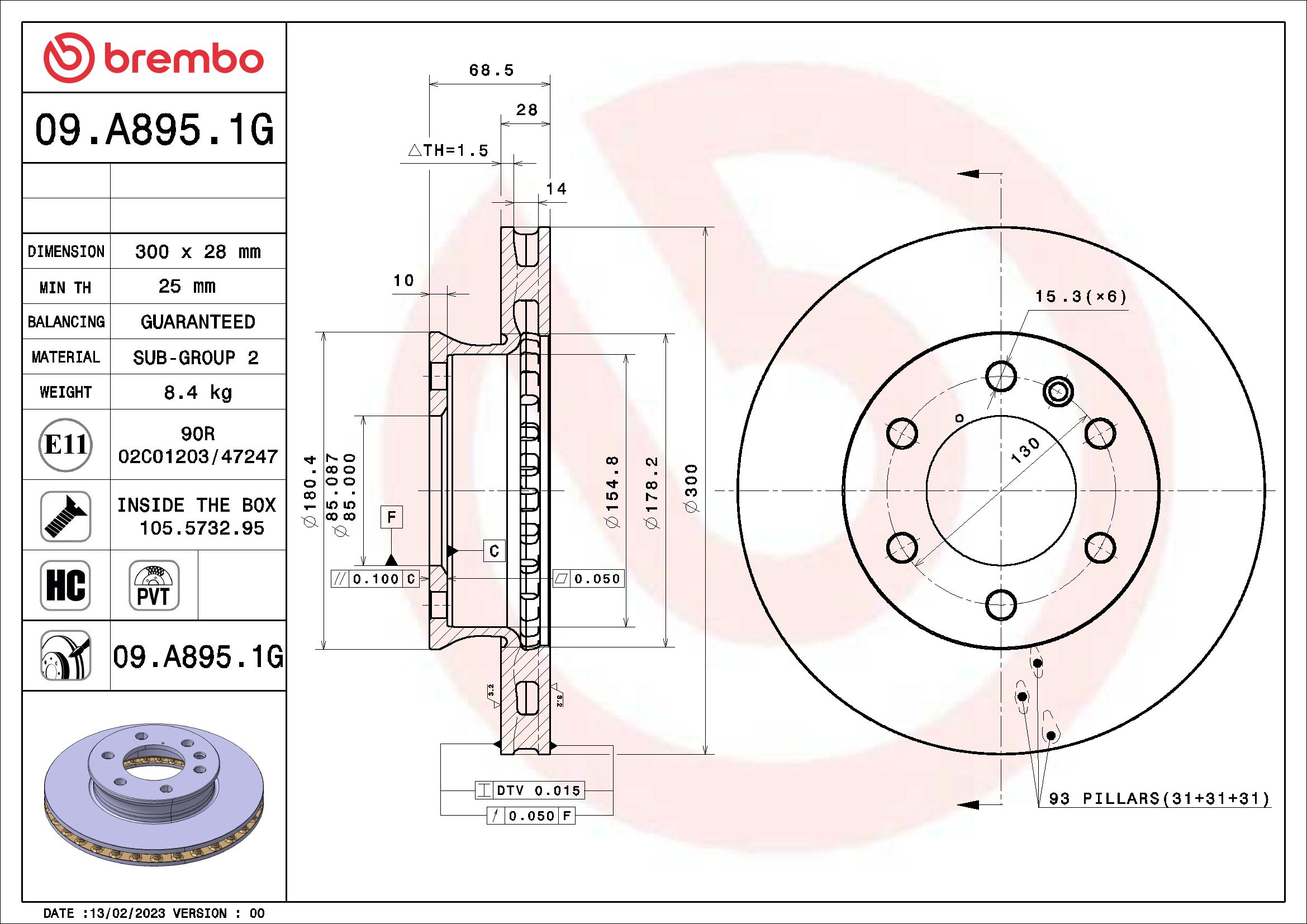 BREMBO KT 10 053 BEYOND...
