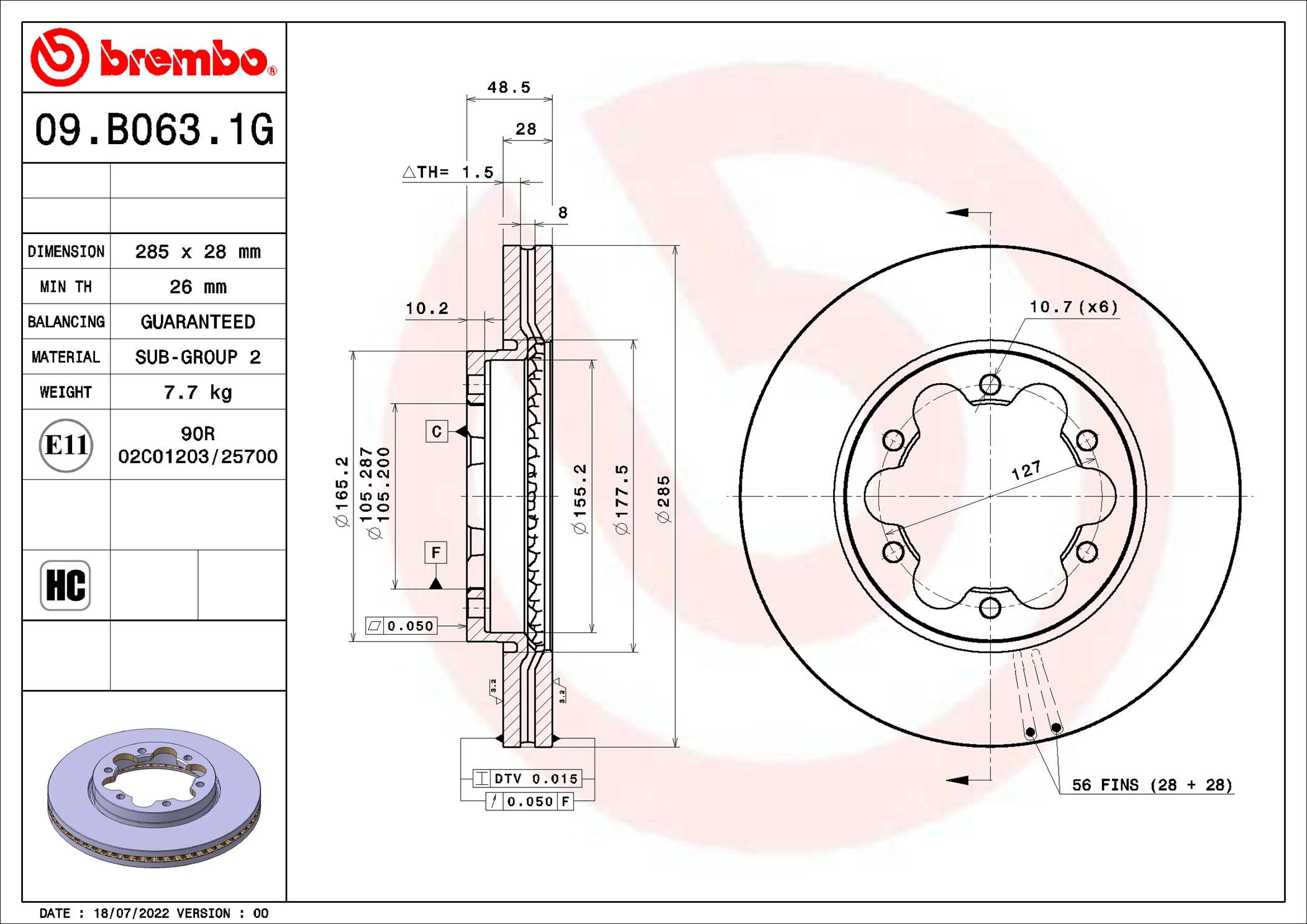 BREMBO KT 10 039 BEYOND...