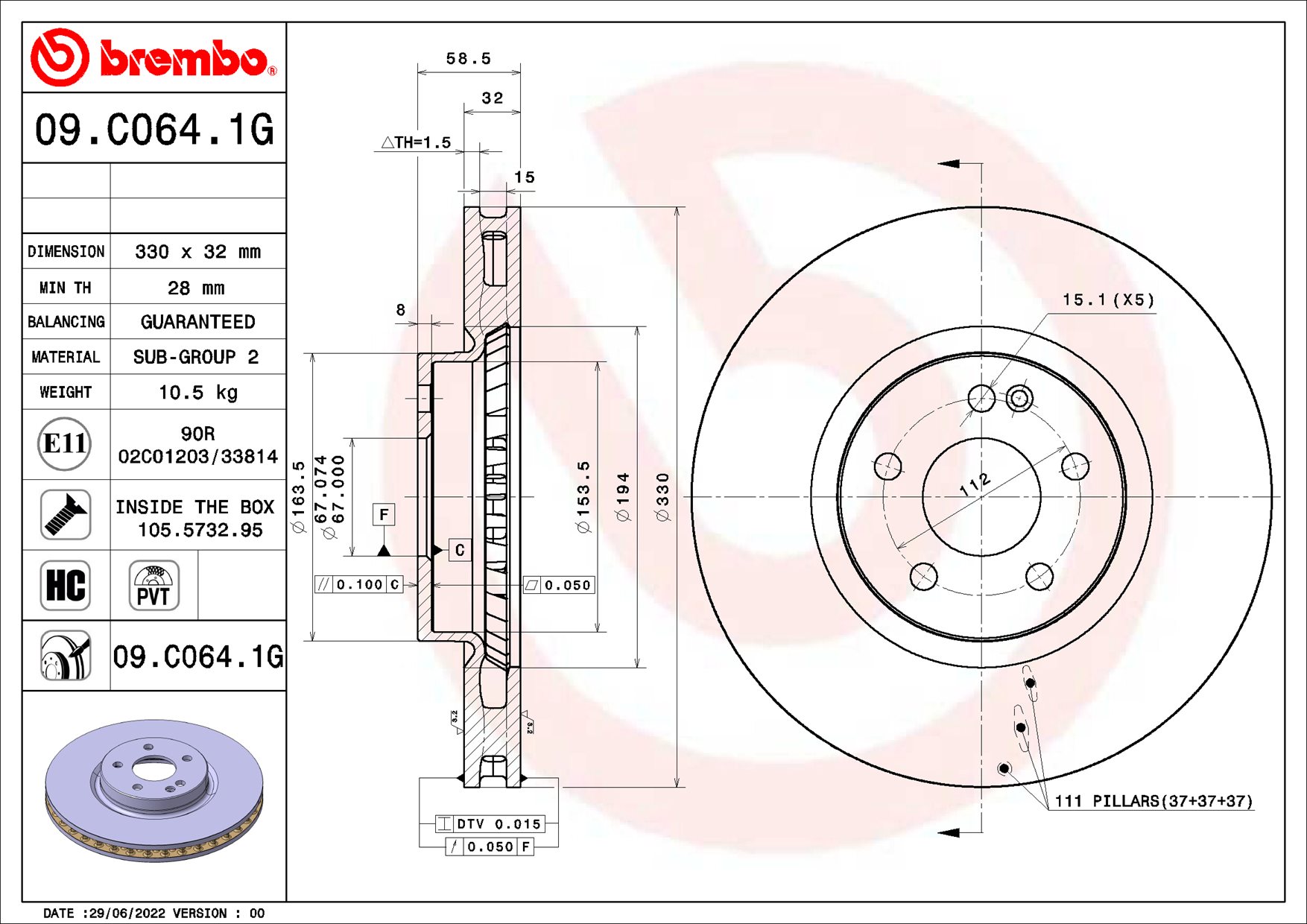 BREMBO KT 10 031 BEYOND...