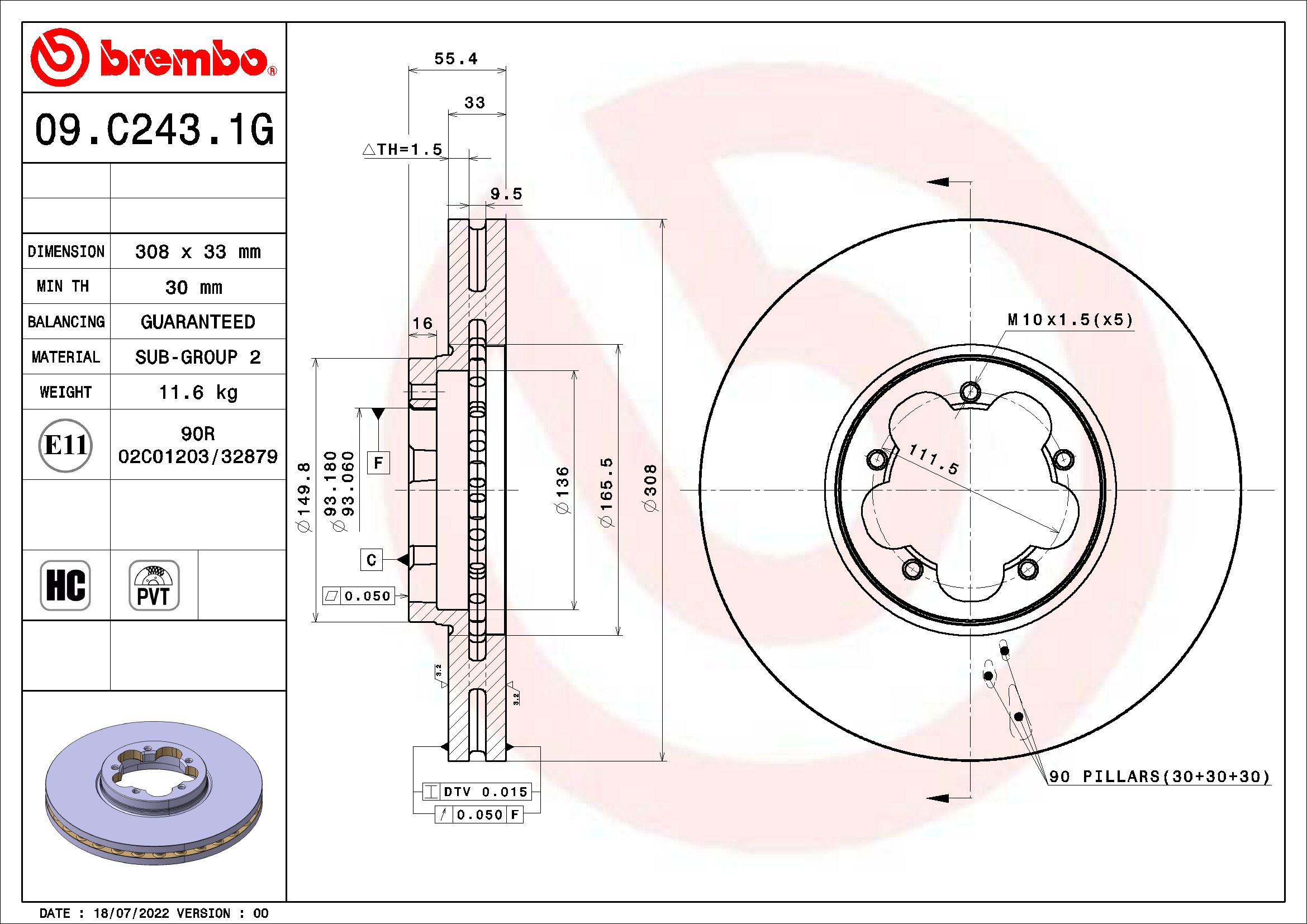 BREMBO KT 10 059 BEYOND...