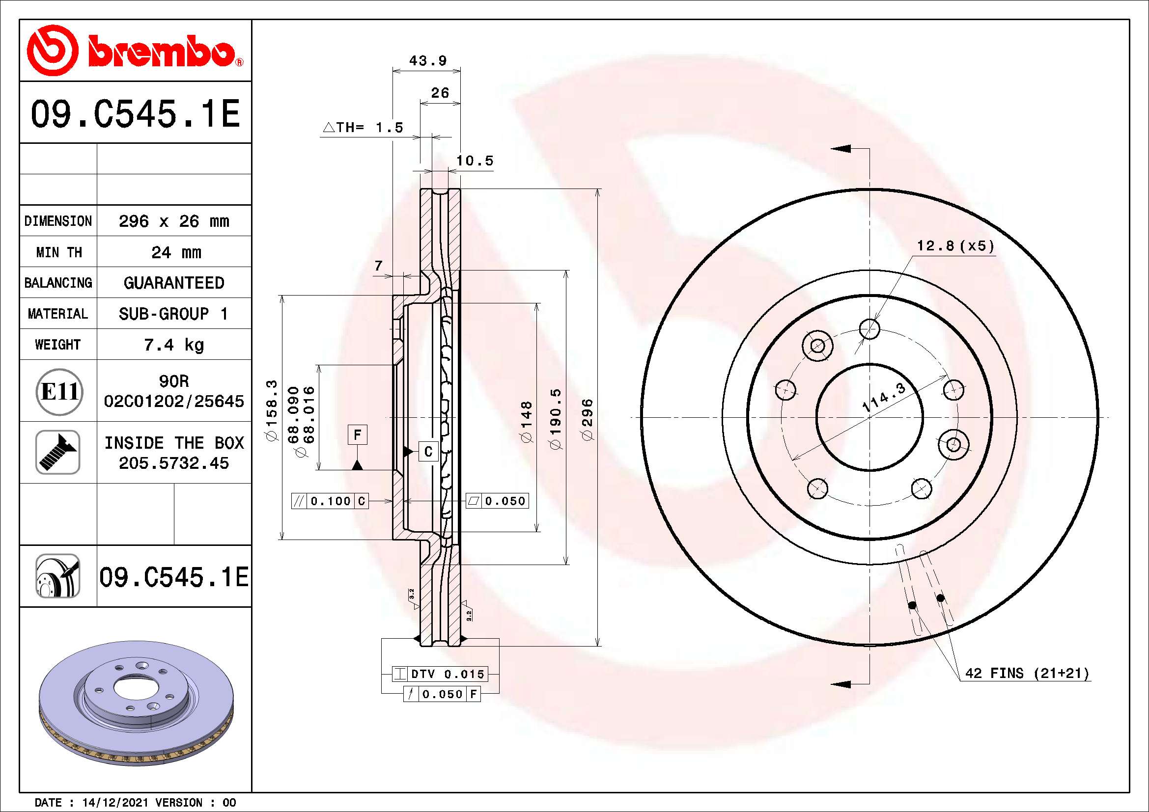 BREMBO KT 08 019 Kit freno,...