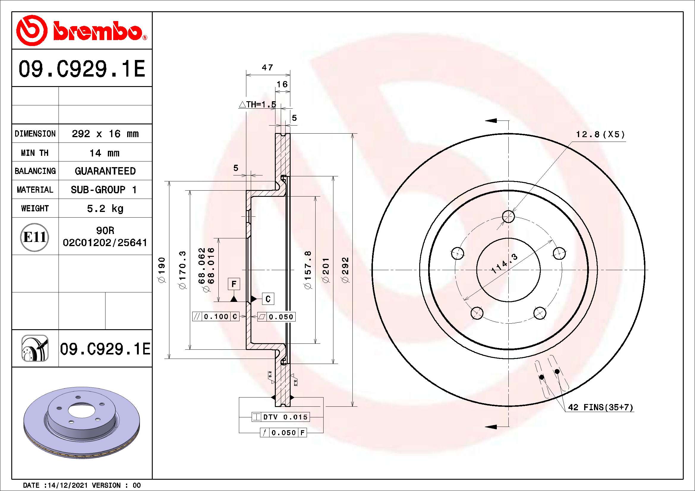 BREMBO KT 08 030 Kit freno,...