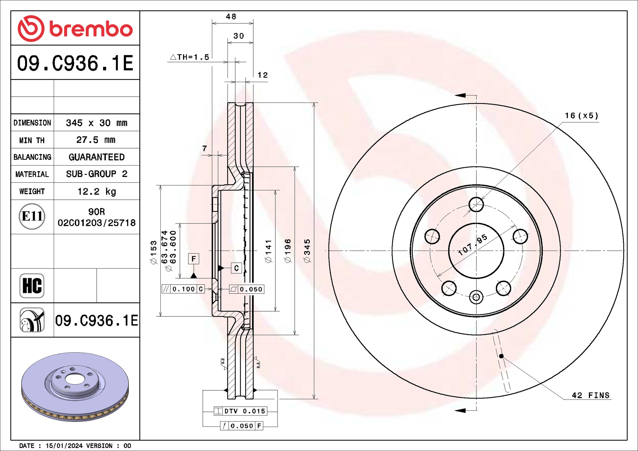 BREMBO KT 08 067 BEYOND LINE - EV Bremsensatz, Scheibenbremse