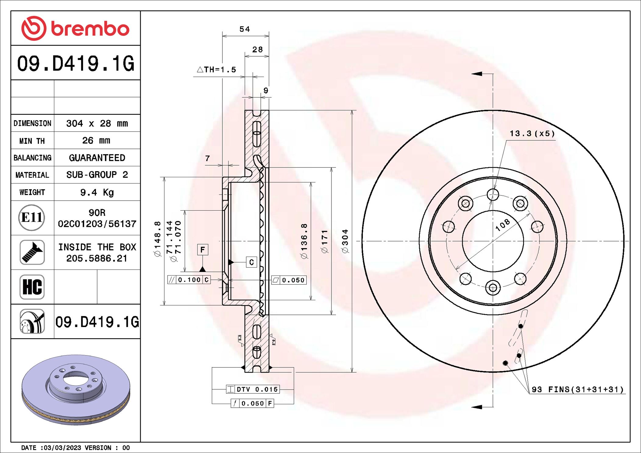 BREMBO KT 10 049 BEYOND...