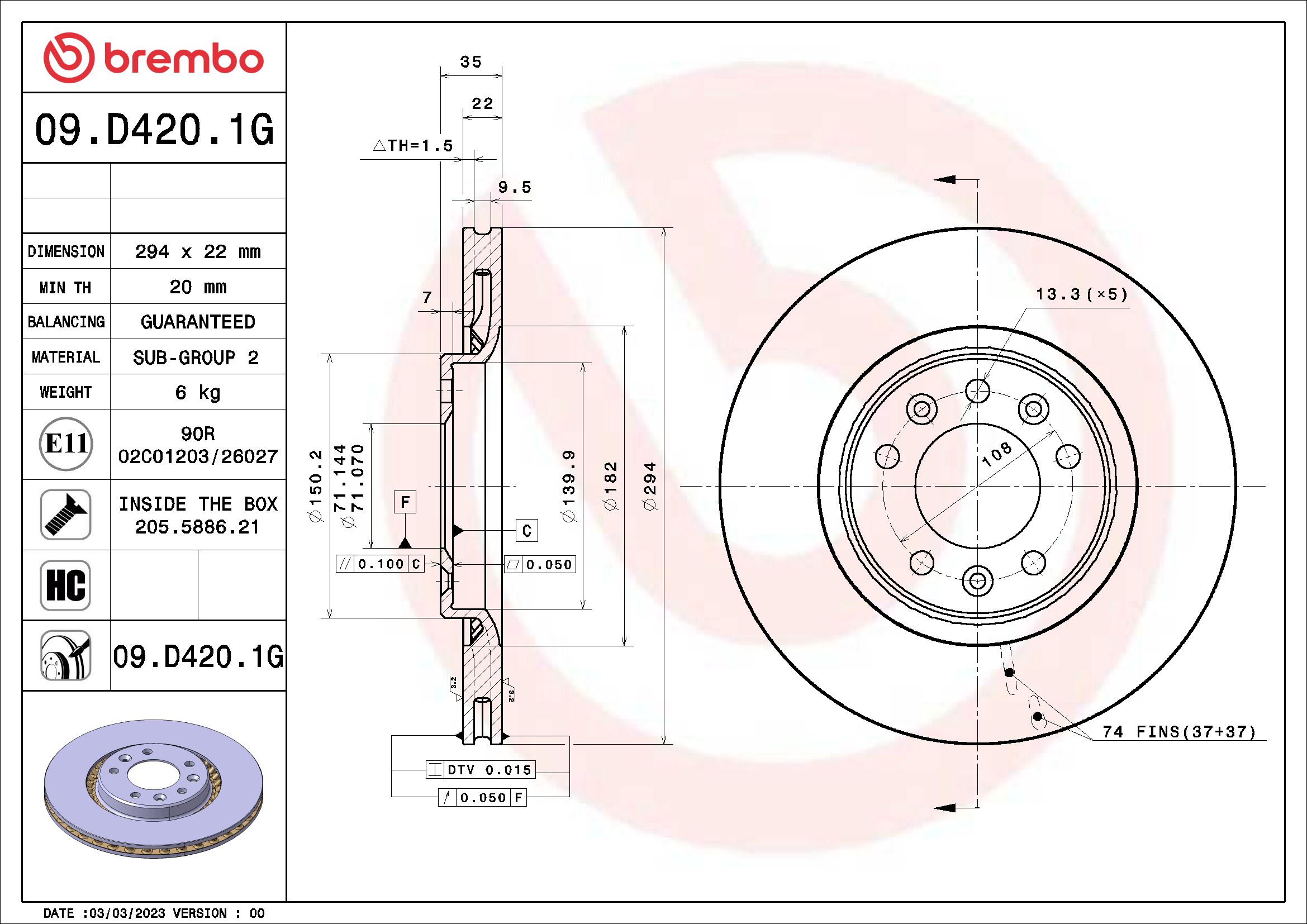 BREMBO KT 10 051 BEYOND...
