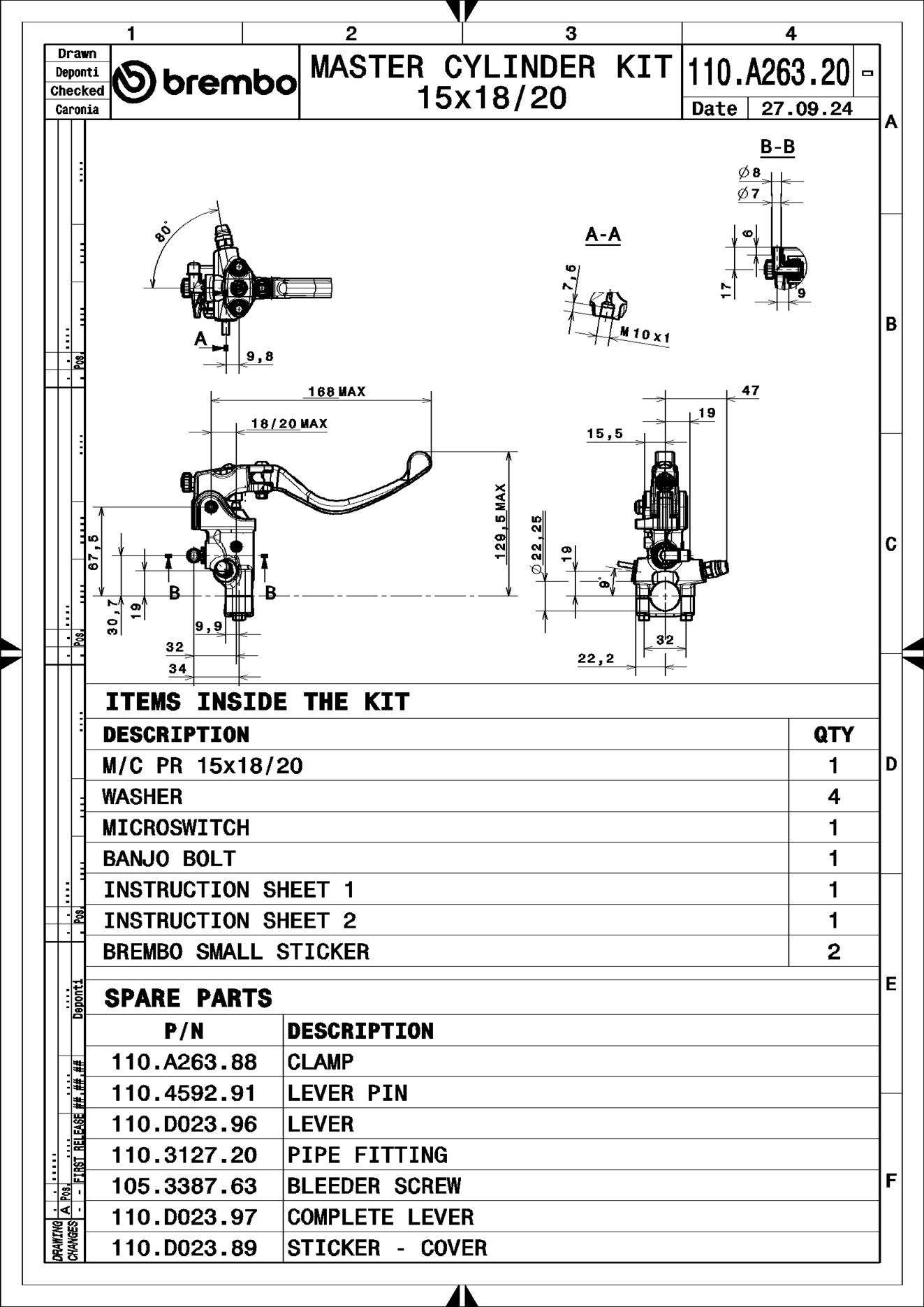 Handbremszylinder (Zweirad)