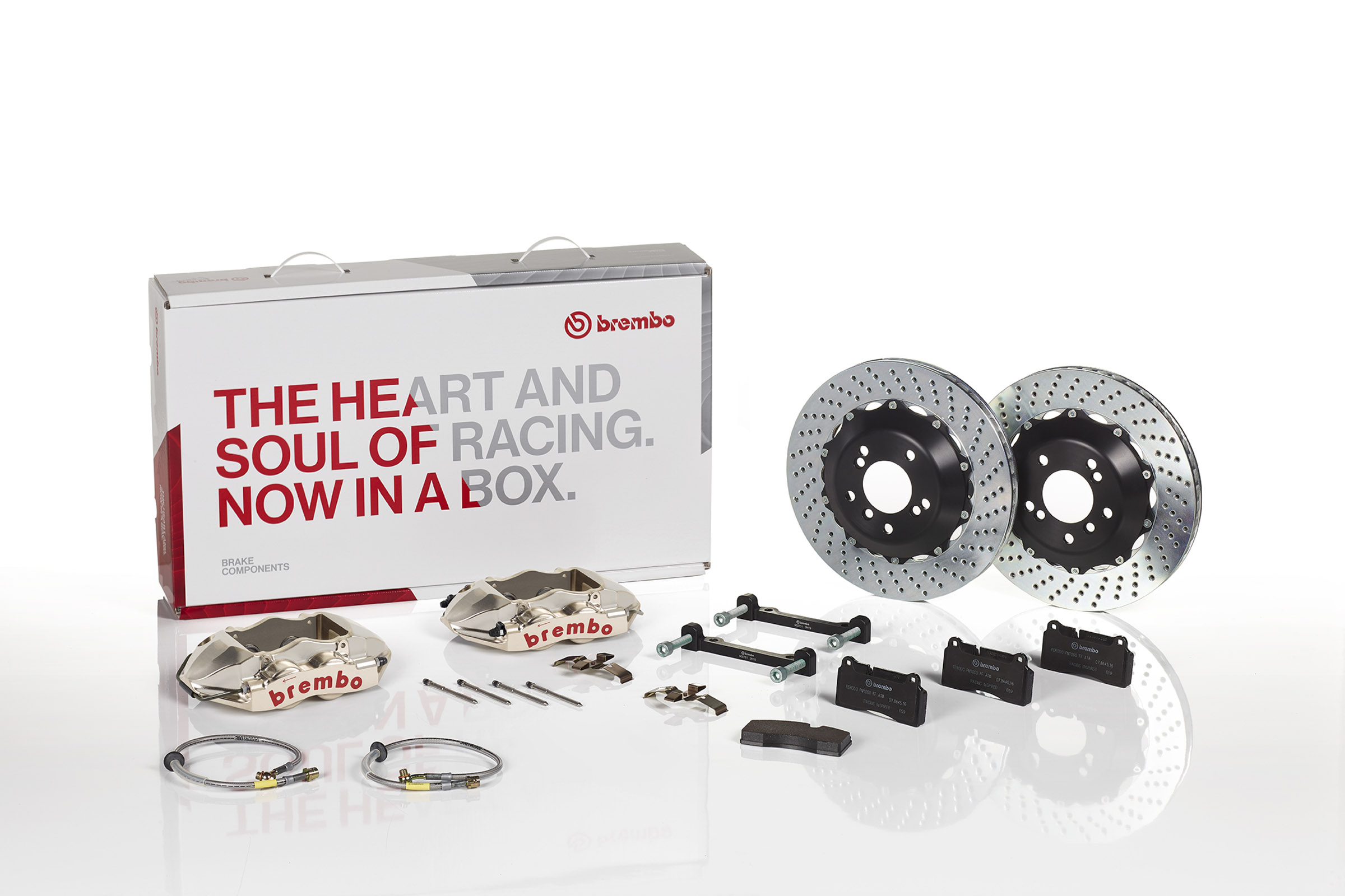 BREMBO 2P1.9054AR UPGRADE, GT | R4 | D High Performance Brake Kit for INFINITI