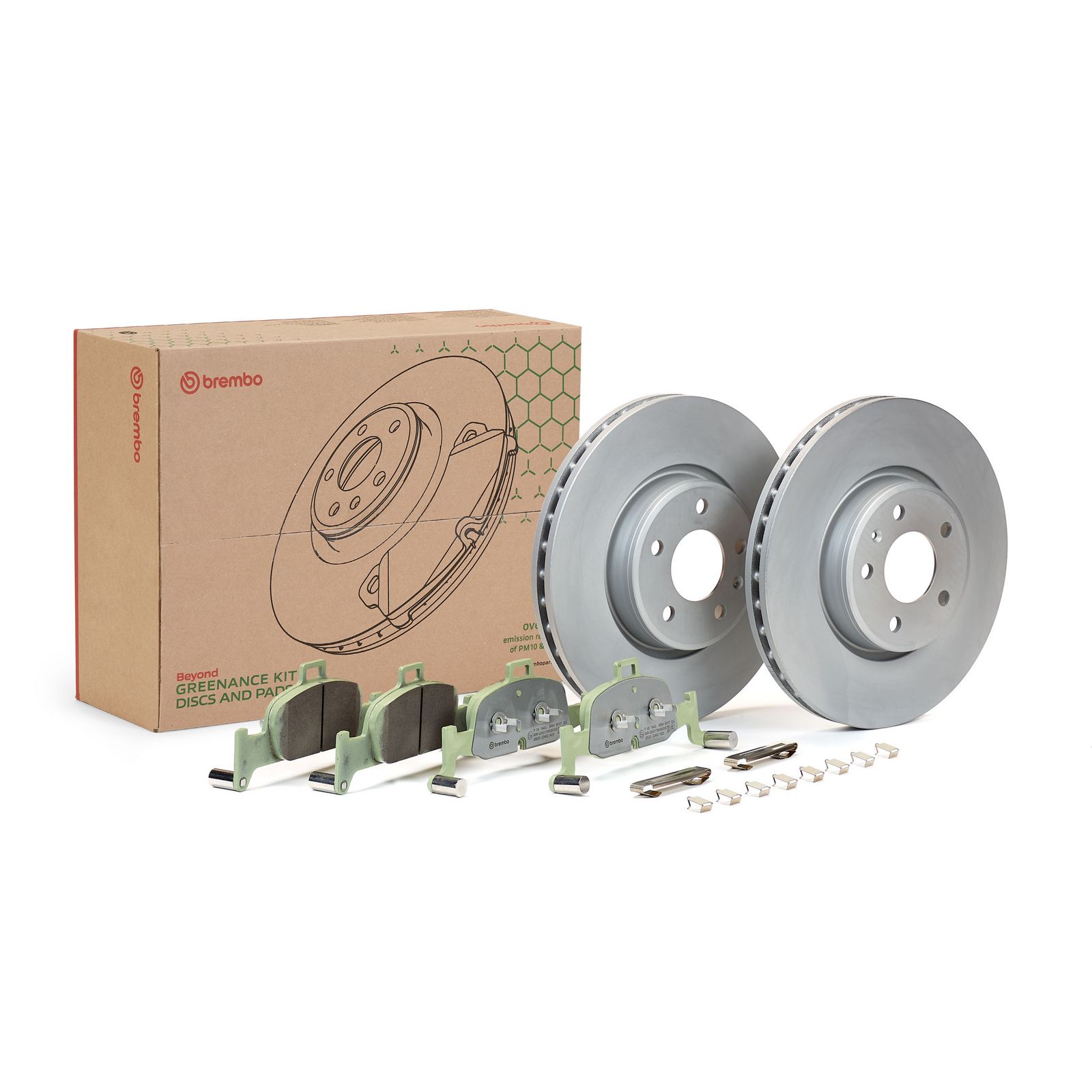 BREMBO KT 10 063 BEYOND LINE - Greenance Σετ φρένων, δισκόφρενα for AUDI