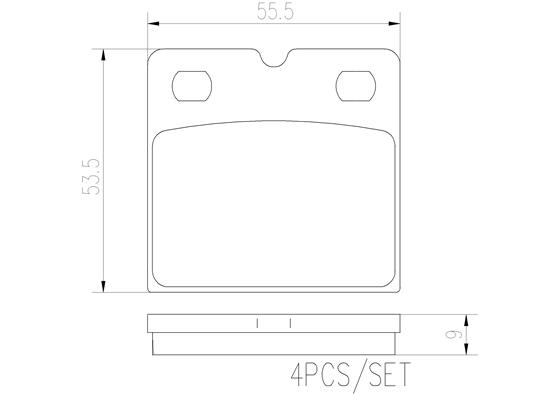 BREMBO P02001N PRIME LINE - Ceramic Bremsbelagsatz, Scheibenfeststellbremse