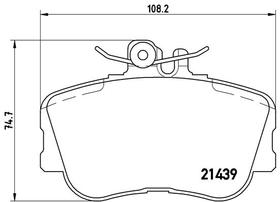 BREMBO P 06 017 Sada...