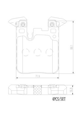 BREMBO P06095N PRIME LINE - Ceramic Bremsbelagsatz, Scheibenbremse
