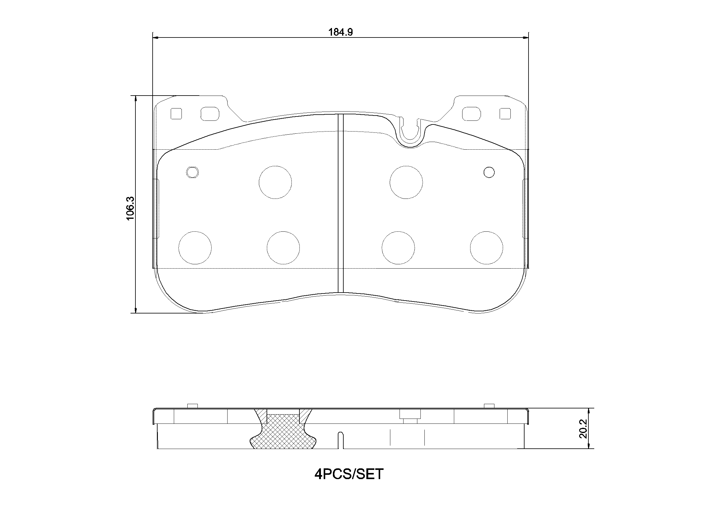 BREMBO P06100N PRIME LINE - Ceramic Bremsbelagsatz, Scheibenbremse