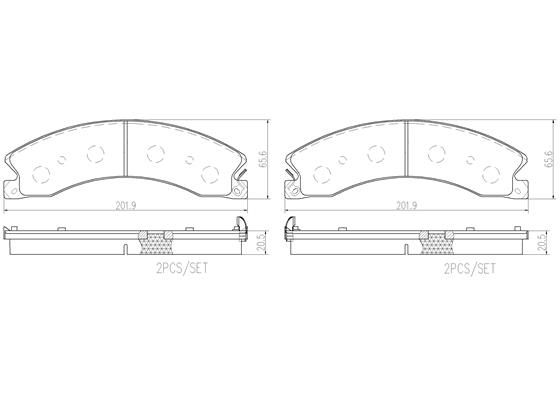 BREMBO P10072N PRIME LINE - Ceramic Bremsbelagsatz, Scheibenbremse