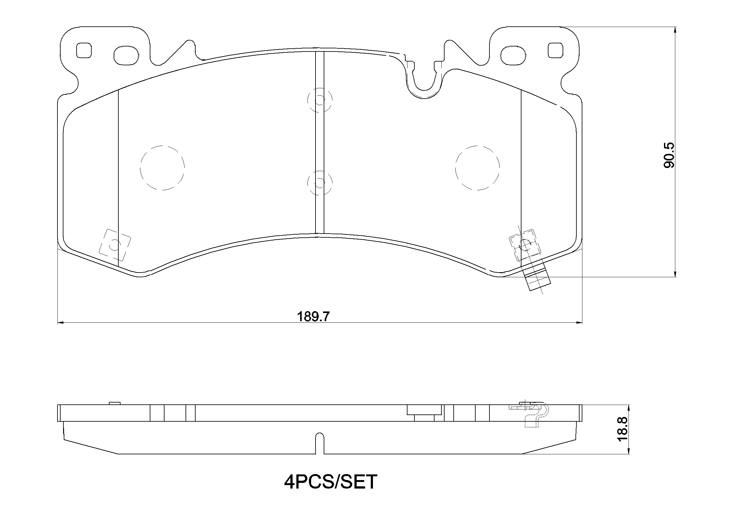 BREMBO P10101N PRIME LINE - Ceramic Bremsbelagsatz, Scheibenbremse