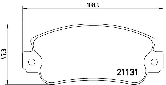 BREMBO P 23 029 Sada...