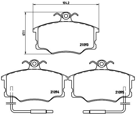 BREMBO P 23 034 Sada...