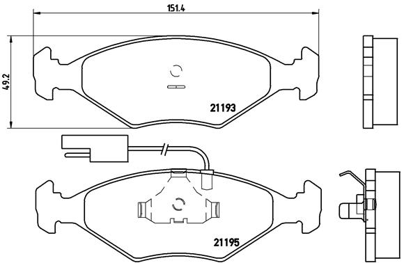 BREMBO P 23 039 Sada...