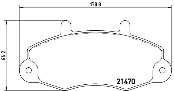 BREMBO P 24 049 Sada...