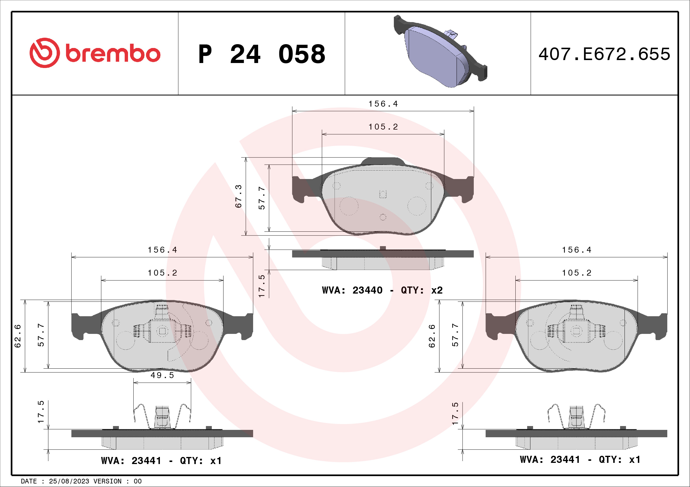 BREMBO P 24 058 Kit...