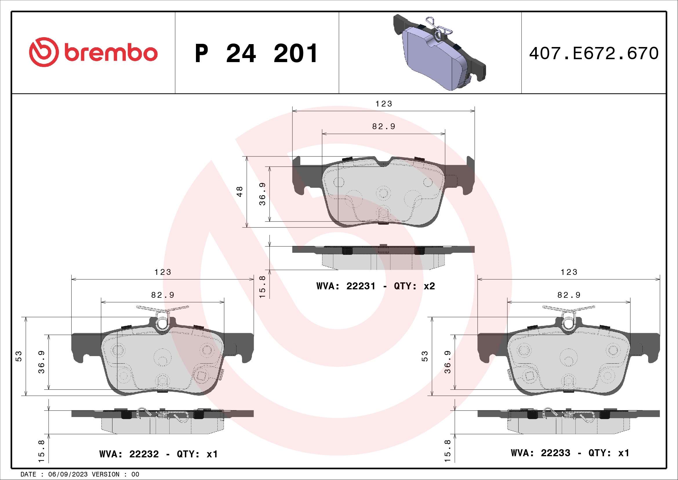BREMBO P 24 201 Kit...