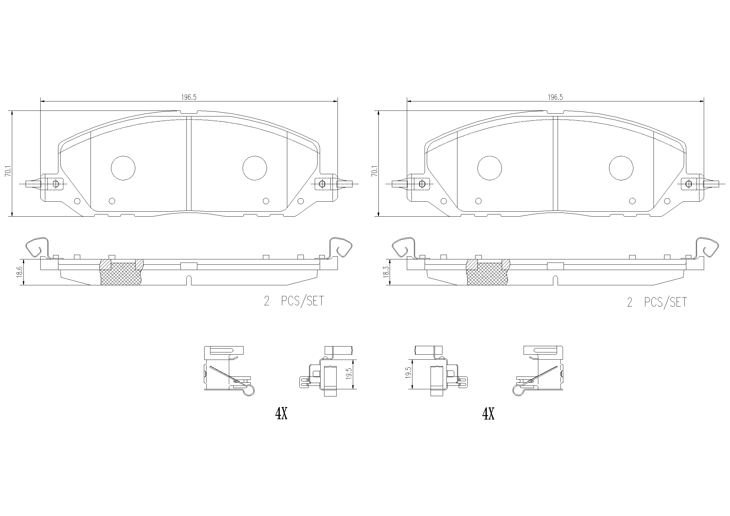 BREMBO P 24 243 PRIME LINE Bremsbelagsatz, Scheibenbremse