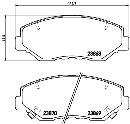 BREMBO P 28 035 Sada...