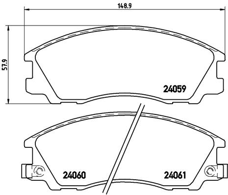 BREMBO P 30 017 Sada...